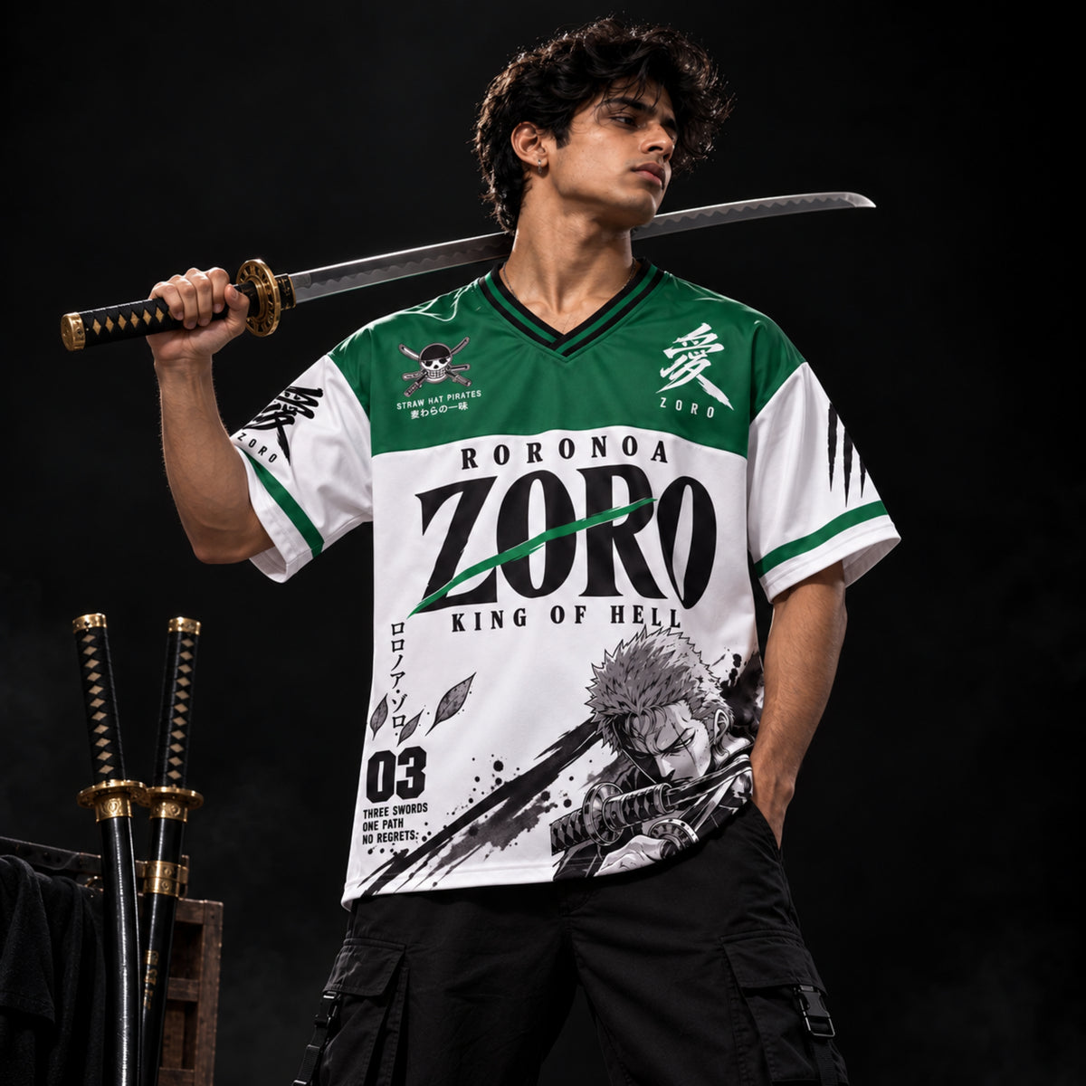 Zoro King of Hell Oversized Jersey