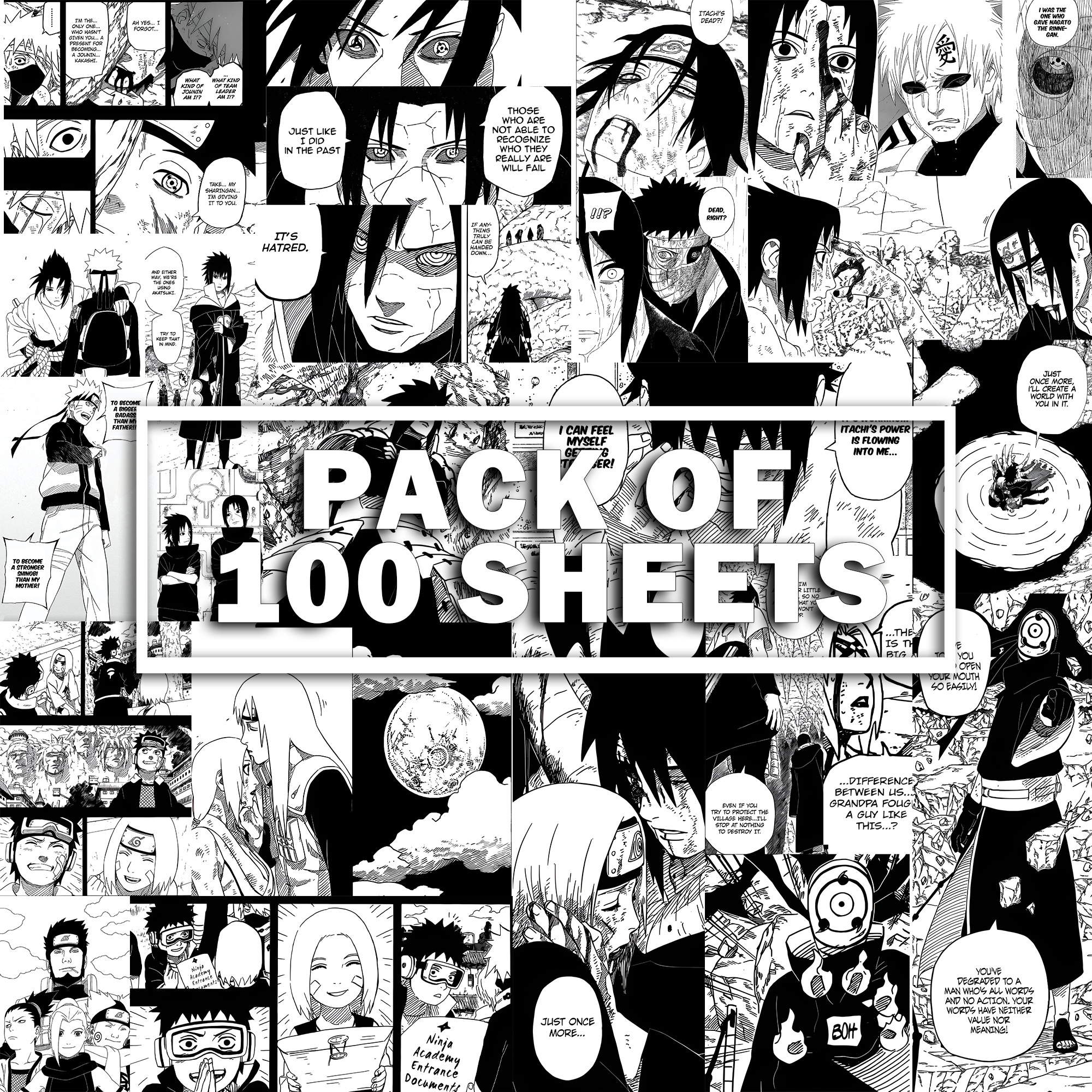 naruto manga panel]  Anime wall art, Manga covers, Naruto