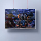 Load image into Gallery viewer, Luffy vs Kaido Anime Poster