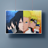 Load image into Gallery viewer, Naruto Vs Sasuke Anime Poster